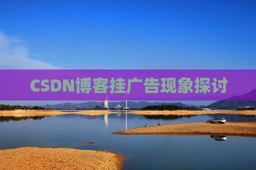 CSDN博客挂广告现象探讨